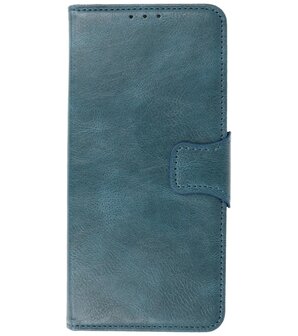 Portemonnee Wallet Case Hoesje voor Oppo Reno 5 Pro - Blauw