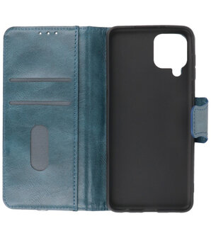 Portemonnee Wallet Case Hoesje voor Samsung Galaxy A22 4G - Blauw