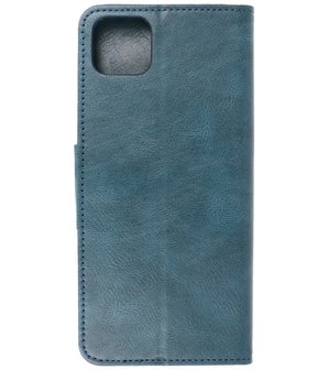 Portemonnee Wallet Case Hoesje voor Samsung Galaxy A22 5G - Blauw