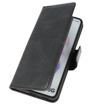 Portemonnee Wallet Case Hoesje voor Samsung Galaxy A22 5G - Zwart