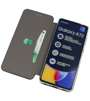 Bestcases Hoesje Slim Folio Telefoonhoesje Samsung Galaxy A72 5G - Zwart