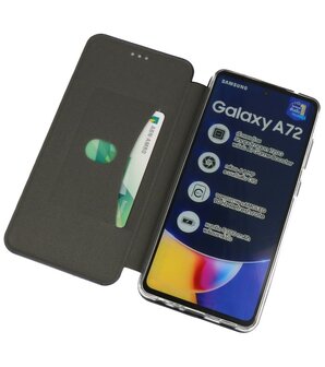 Bestcases Hoesje Slim Folio Telefoonhoesje Samsung Galaxy A72 5G - Navy