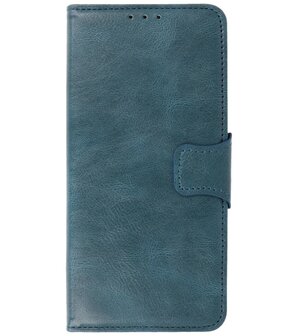 Portemonnee Wallet Case Hoesje voor Motorola Moto G50 - Blauw