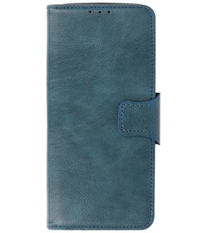 Portemonnee Wallet Case Hoesje voor Motorola Moto G100 - Blauw