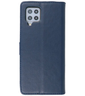 Booktype Wallet Case Telefoonhoesje voor Samsung Galaxy A42 5G - Navy