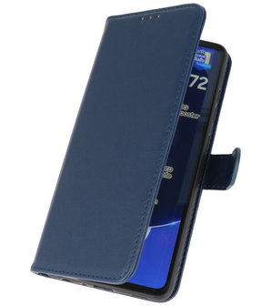 Booktype Wallet Case Telefoonhoesje voor Samsung Galaxy A72 5G - Navy