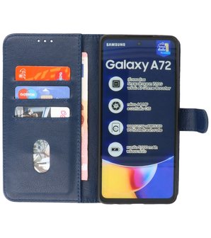 Booktype Wallet Case Telefoonhoesje voor Samsung Galaxy A72 5G - Navy