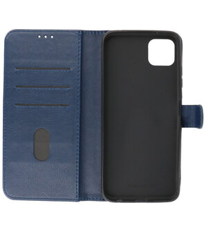 Booktype Wallet Case Telefoonhoesje voor Samsung Galaxy A22 5G - Navy