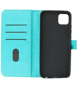 Booktype Wallet Case Telefoonhoesje voor Samsung Galaxy A22 5G - Groen