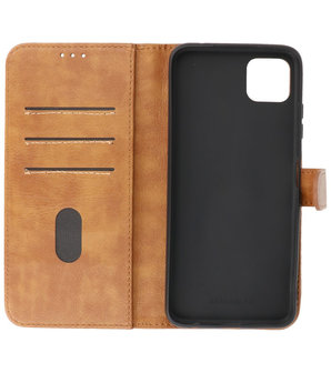 Booktype Wallet Case Telefoonhoesje voor Samsung Galaxy A22 5G - Bruin