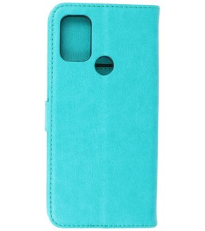Booktype Wallet Case Telefoonhoesje voor Motorola Moto G30 - Groen