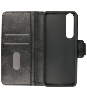 Portemonnee Wallet Case Hoesje voor Sony Xperia 5 III Zwart