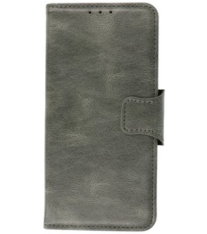 Portemonnee Wallet Case Hoesje voor Sony Xperia 5 III Donker Groen