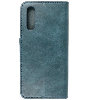 Portemonnee Wallet Case Hoesje voor Sony Xperia 10 III Blauw