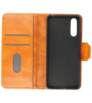 Portemonnee Wallet Case Hoesje voor Sony Xperia 10 III Bruin