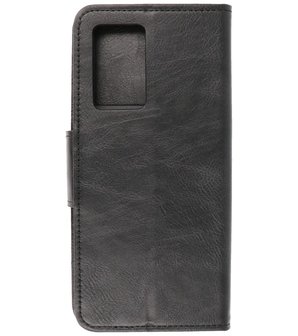 Portemonnee Wallet Case Hoesje voor Oppr Reno 6 Pro Plus 5G Zwart