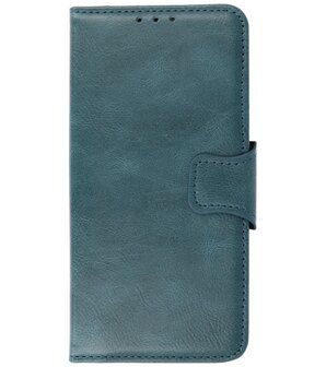 Portemonnee Wallet Case Hoesje voor Honor 50 SE Blauw