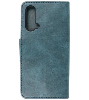 Portemonnee Wallet Case Hoesje voor OnePlus Nord CE Blauw