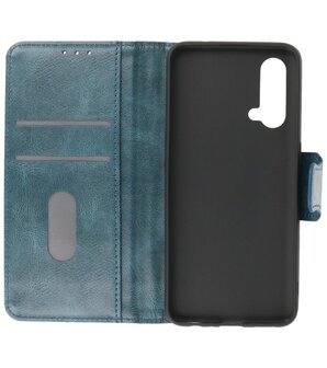 Portemonnee Wallet Case Hoesje voor OnePlus Nord CE Blauw