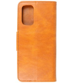 Portemonnee Wallet Case Hoesje voor OnePlus Nord N200 Bruin