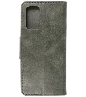 Portemonnee Wallet Case Hoesje voor OnePlus Nord N200 Donker Groen