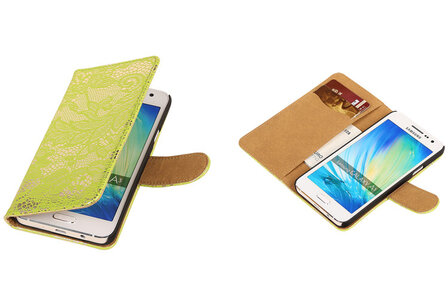 Lace Groen Samsung Galaxy A3 Book/Wallet Case/Cover Hoesje