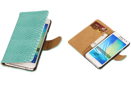 Turquoise Slang Samsung Galaxy A3 Book/Wallet Case/Cover