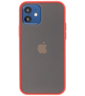 Kleurcombinatie Hard Case Hoesje voor iPhone 12 Mini Rood