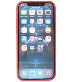 Kleurcombinatie Hard Case Hoesje voor iPhone 12 Mini Rood