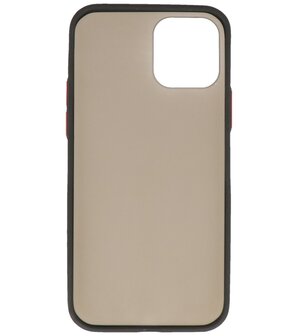 Kleurcombinatie Hard Case Hoesje voor iPhone 12 Pro Max Zwart