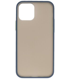 Kleurcombinatie Hard Case Hoesje voor iPhone 12 Pro Max Blauw