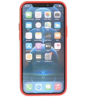 Kleurcombinatie Hard Case Hoesje voor iPhone 12 Pro Max Rood