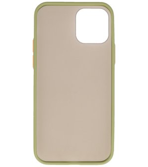 Kleurcombinatie Hard Case Hoesje voor iPhone 12 Pro Max Groen