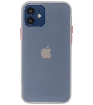 Kleurcombinatie Hard Case Hoesje voor iPhone 12 Mini Wit