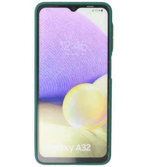 Samsung Galaxy A32 4G Hoesje Back Cover Telefoonhoesje Donker Groen
