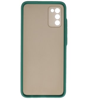 Samsung Galaxy A02S Hoesje Back Cover Telefoonhoesje Donker Groen
