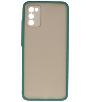 Samsung Galaxy A02S Hoesje Back Cover Telefoonhoesje Donker Groen