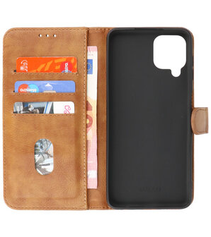 Samsung Galaxy A22 4G Hoesje Book Case Telefoonhoesje Bruin