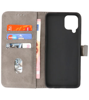 Samsung Galaxy A22 4G Hoesje Book Case Telefoonhoesje Grijs