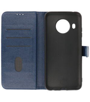 Nokia X10 &amp; Nokia X20 Hoesje Book Case Telefoonhoesje Navy