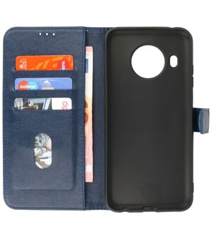 Nokia X10 &amp; Nokia X20 Hoesje Book Case Telefoonhoesje Navy