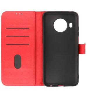 Nokia X10 &amp; Nokia X20 Hoesje Book Case Telefoonhoesje Rood