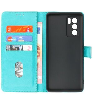 Oppo Reno 6 Pro 5G Hoesje Book Case Telefoonhoesje Groen