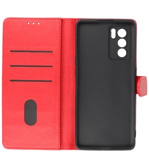 Oppo Reno 6 Pro 5G Hoesje Book Case Telefoonhoesje Rood