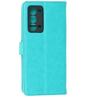 Oppo Reno 6 Pro Plus 5G Hoesje Book Case Telefoonhoesje Groen