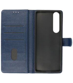 Sony Xperia 1 III Hoesje Book Case Telefoonhoesje Navy