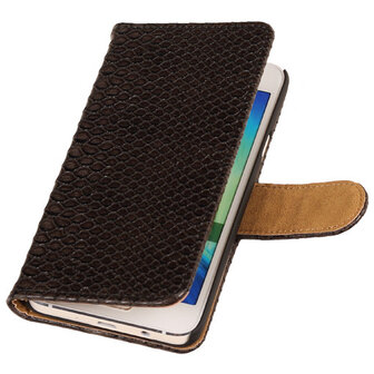 Zwart Slang Samsung Galaxy Grand Prime Book/Wallet Case/Cover