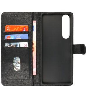 Sony Xperia 1 III Hoesje Book Case Telefoonhoesje Zwart