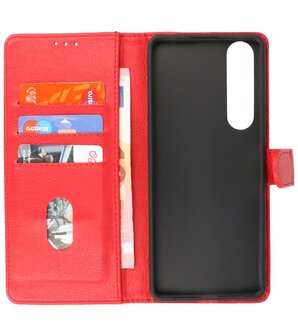 Sony Xperia 1 III Hoesje Book Case Telefoonhoesje Rood