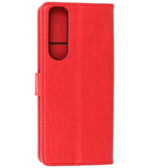 Sony Xperia 5 III Hoesje Book Case Telefoonhoesje Rood